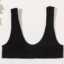 Sexy Seamless Bra Wire Free Brassiere Rib Bralette Women&