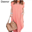Plus Size 5XL Sexy Women Dress Summer 2021 Solid Casual Short Sleeve Maxi Dress For Women Long Dress Free Shipping Lady Dresses