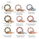 1pc Baby Teether Silicone Bracelet BPA Free Cute Animal Silicone Pendant Wood Ring Teething Rattle for Baby Accessories Toys