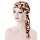 2021 New Elastic Fashion Turban Hat Solid Color Women Warm Winter Headscarf Bonnet Inner Hijabs Cap Muslim Hijab femme Wrap Head