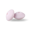 30pcs Silicone Lentil Beads BPA Free Food Grade Rodent DIY Charms Newborn Nursing Accessory Teething Necklace 12mm Abacus Bead