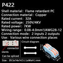 Mini Fast Wire Cable Connectors Universal Compact Conductor Spring Splicing Wiring Connector Push-in Terminal Block P421 F12