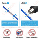 500/50Pcs Heat Shrink Butt Crimp Terminals Waterproof Solder Seal Electrical Connectors Wire Cable Splice Kit Automotive Marine