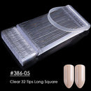 Clear Nature Black False Tips For Nail Art Display Oval Fan Style Nail Swatch Polish Stand Tips Practice Manicure Tools BEA23-2