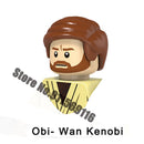 Disney Luke Skywalker Ahsoka Tano Building Block Yoda Obi-Wan Kenobi Sith Kylo Ren Count Dooku Starkiller Brick Figure Toy