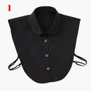Women Cotton Lace Fake Collar Blouse Vintage Detachable Collar Women&