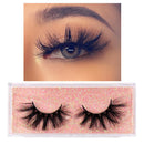 FOXESJI Makeup Eyelashes 3D Mink Lashes Fluffy Soft Wispy Natural Cross Lash Extension Reusable Fake Lashes Mink False Eyelashes
