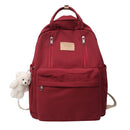 JULYCCINO Multifunction Double Zipper Women Backpack Teenager Girls Laptop Backpack Student Shoulder Bag Korean Style Schoolbag