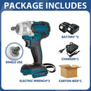 Brushless Cordless Electric Impact Wrench 18V Rechargeable Wrench Power Tool Compatible with Makita Battery Electric wrench