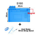 Soldering Mat ESD Antistatic Heat Resistant Insulation Work Mat Soldering Station Kit Silicone Repair Pad Maintenance Platform