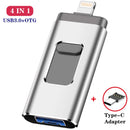 For iphone Lightning ios OTG flash drive memory stick type c pendrive type-c USB Flash Drive 16GB 32GB 64GB pen drive usb3.0