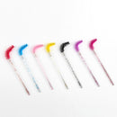 SHIDISAHNGPIN New Disposable 5/50Pcs Crystal Eyelash Makeup Brush Diamond Handle Mascara Wands Eyelash Extension Makeup tool
