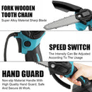 6 Inch 3000W 88VF Mini Electric Chain Saw With 0/1/2PC Battery One-handed Woodworking Cutter Tool For Makita Battery 18V EU Plug
