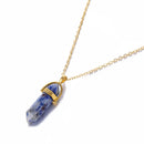 IPARAM Fashion Trend Crystals Necklace Bohemian Hexagon Opal Pendant Necklace Female Hexagon Crystal Necklace Gift 2021 NEW