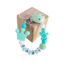Personalized Name Baby Pacifier Clips Koala Pacifier Chain Holder for Baby Teething Soother Chew Toy Dummy Clips