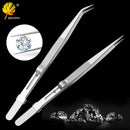 Professional stainless steel high quality jewelry tweezers for DIY diamond gem jewelry Jeweler&