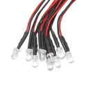 10pcs 3mm 5mm 3v-12v Led Light Red White Yellow For 1/10 Rc Crawler Car Trax Trx4 G63 Axial Scx10 D90 D110 Hsp Yikong