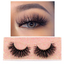 FOXESJI Makeup Eyelashes 3D Mink Lashes Fluffy Soft Wispy Natural Cross Lash Extension Reusable Fake Lashes Mink False Eyelashes