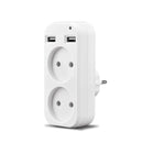 Wall USB plug adapter double Socket Outlet for phone charge Free shipping Double USB Port 5V 2A Usb electrique outlet usb Z1-10