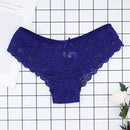 Fashion Sexy Full Lace Panties Transparent Women Briefs Female Hollow Out Low Cut Panty Breathable Bow Wholesale Underwear
