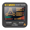 BSIDE Digital Socket Tester Smart Voltage Detector RCD GFCI NCV Test Large display Outlet checker EU US UK Plug Ground Zero Line
