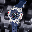 Sport Watch Military Watch For Men Alarm Clock Stopwatch LED Digital Back Light Dual Time Display 8008 Men&