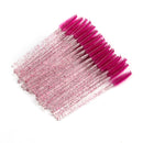 5/50pcs Disposable Brush Crystal Eyelash/Eyebrow Makeup Brush Diamond Handle Mascara Wands Eyelash Extension Tool maquiagem