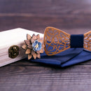 Mahoosive New Floral Wood Bow Ties for Men Bowtie Hollow Butterflies Wedding suit wooden bowtie Shirt krawatte Bowknots Slim tie