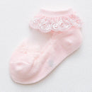 Cute Lace Flower Mesh Summer Newborn Baby Socks Cotton Baby Girl Socks See Through Anti Slip Socks Calcetines Skarpetki Sokke