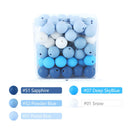 12mm 20pcs Silicone Baby Beads Round Teether Teething Beads DIY Pacifier Chain Necklace Pendant Toys BPA Free Baby Accessories