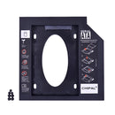 CHIPAL Second 2nd HDD Caddy 9MM 9.5MM 12.7MM SATA 3.0 for 2.5'' SSD Case Hard Disk Drive Adapter for Laptop CD DVD-ROM Optibay