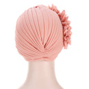 2020 cotton solid folds pearl muslim turban scarf women islamic inner hijab caps Arab wrap head femme musulman turbante mujer
