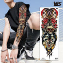 sexy tattoo stockings thigh leg temporary tatoos for women girls body stickers flowers peonies carp fish dragon snake tattoo big