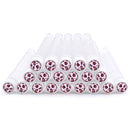 20Pcs Reusable Eyebrow Brush Tube Dust-Proof Eyelash Brush Tube Replaceable Makeup Brushes Mascara with New Eyelash Resin Drill