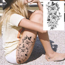 Realistic Sexy Peony Tattoos Temporary Women Adult Flower Arm Tattoos Sticker Waterproof Fake Floral Bloosom Body Leg Art Tatoos