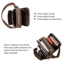 JOYIR New Genuine Leather Men Vintage Handbags Small Flap Men&