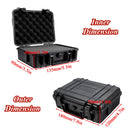 9 Sizes Plastic Safety Equipment Case Waterproof Hard Carry Tool Case Bag Storage Box Camera Photography with Sponge for Tools