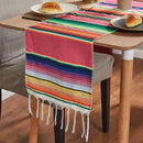 Boho Ethnic Style Beach Blanket Beach Towel Tassels Throw Rug Mexican Style Blankets Picnic Blanket Handmade Striped Tablecloth