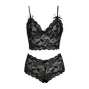 Sexy Lingerie Underwear Suits For Women Black Shorts Solid Lace White Vest Camisole Tube Top Panties Flower Printed Christma