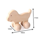 1PC Baby Toy Beech Wood Blocks Cartoon Car Educational Montessori Toys Children Teething Play Gym Baby Birthday Gift Products