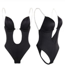 Sexy Full Bodyshaper Bra Women Deep V Convertible Bra Thong Shapewear Backless Invisible Push Up Underwear Slimming Bodysuit
