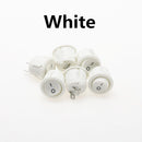 6Pcs 20mm Diameter Round Rocker Switches Black Mini Round Black White Red 2 Pin ON-OFF Rocker Switch KCD1-105