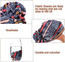 Pastoral Floral Print Turban Women National Wind Muslim Hat Bandana Chemotherapy Hat Sleep Caps Beanies Headwrap Fashion Casual