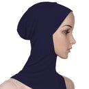 New Fashion Muslim Underscarf Women Veil Hijab Islamic Soft Cotton Solid Color Elastic Comfortable Breathable Casual Turbans