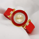 Simple Black White Quartz Watches Women Minimalist Design Silicone Strap Wristwatch Big Dial Women&