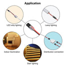 10pcs 2pin Pluggable Wire Connector Quick Splice Electrical Cable Crimp Terminals for Wires Wiring 22-20AWG LED Car Connectors