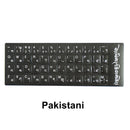 Russian French English Arabic Spanish Portuguese Hebrew Keyboard Stickers Letter Alphabet Layout Sticker For Laptop Desktop PC