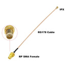 ALLiSHOP sma pigtail Jumper RP SMA female to U.FL IPX RG178 1.13 cable sockets jack connectors adapter for Wifi router GPS AP