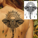 Sexy Black Henna Temporary Tattoos For Women Girls Body Art Decoration Fake Jewelry Chains Waterproof Mandala Flower Tatoos Kit