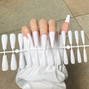 24Tips/Set Matte Super Long Coffin False Nail Artificial Fingernails Fake Nails Nail Beauty Finger Manicure Free Shipping Items